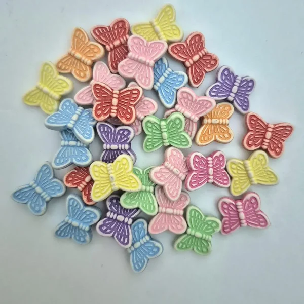 pearlescent butterfly charms