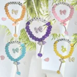 luxe letter charm bracelet