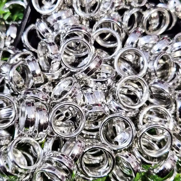 Silver Rondelles Spacers