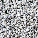 white alphabet letter beads for name bracelets