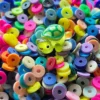 round colorful clay spacer beads for phone charms