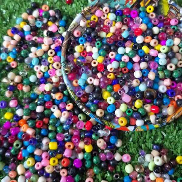 rainbow mixed pony beads for diy jewelry and school crafts