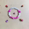 Personalized Ladybug Name Bracelet for girls The Beading Sisters