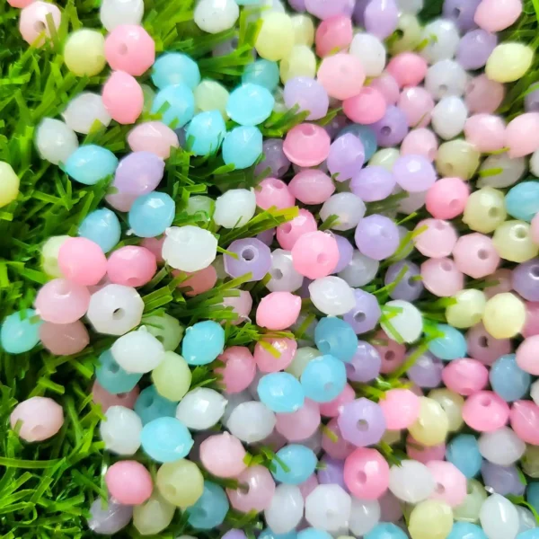 pastel faceted beads for jewelry making by The Beading Sisters
