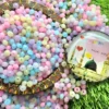 mixed pastel faceted beads acrylic craft supplies
