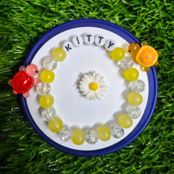 Yellow Lumina beaded bracelet | stackable jewelry – the beading sisters