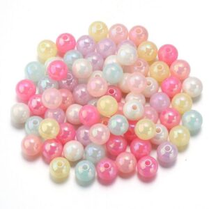 shimmering round acrylic beads for phone charms