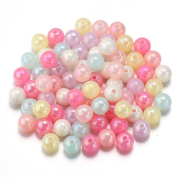 shimmering round acrylic beads for phone charms