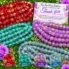 vibrant crackle glass beads strand mix for jewelry making by The Beading Sisters