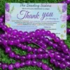 purple crackle glass bead strands for bracelets