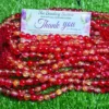 mixed color crackle glass beads strand for bracelets