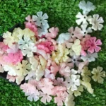 mixed pastel petal flower beads craft supply