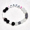 papa fathers day personalized bracelet gift for dad